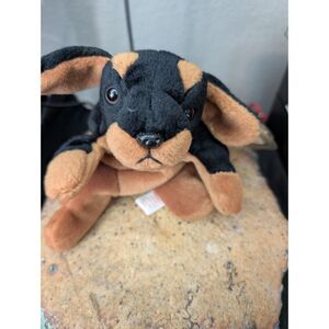 Doby the Doberman – Retired TY Beanie Baby (1997, PVC Pellets, 4th Gen Tag)
